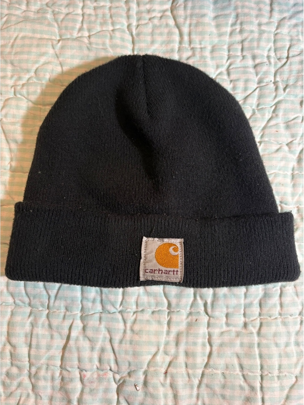 Carhartt child youth black knit beanie
